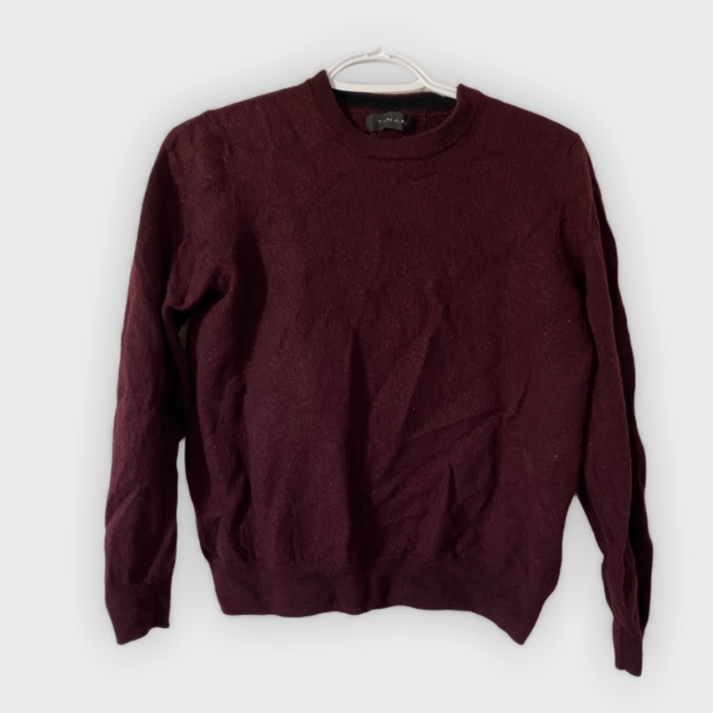 Burgundy 100% merino wool sweater